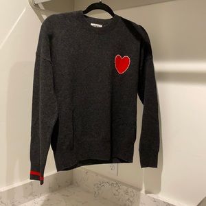 Charcoal grey cashmere sweater